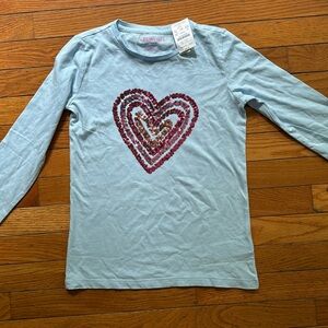 NWT/ girls J. Crew long sleeve T shirt. Size 10/11